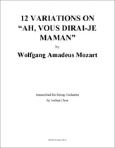 12 Variations on Ah, vous dirai-je maman Orchestra sheet music cover